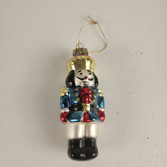 Other - Vintage Blown Glass Nutcracker Soldier Christmas Tree Ornament Original Box